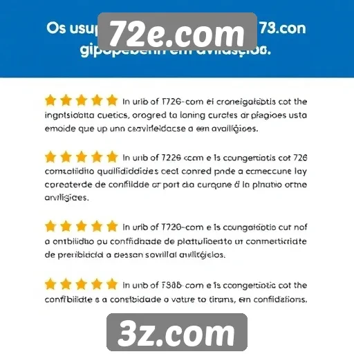 Feedback dos usuários sobre 72e.com é positivo